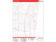 Fort Lauderdale Wall Map Zip Code Red Line Style 2022